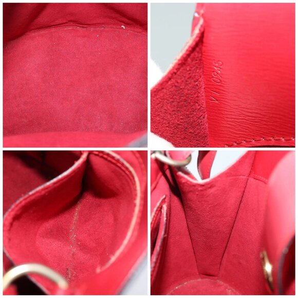 LOUIS VUITTON Epi Cluny Shoulder Bag Red M52257 LV Auth 81583 - Picture 15 of 16